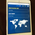 World comparison app on tablet