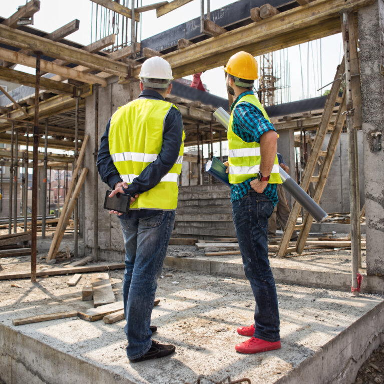 construction site workers