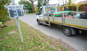 Van under speed limit