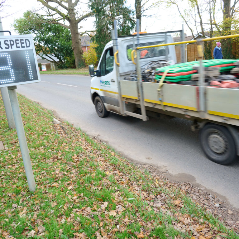 Van under speed limit