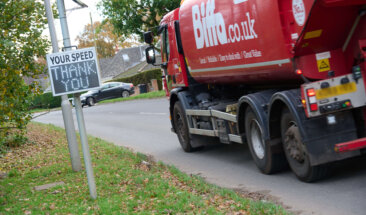 Lorry under speed limit