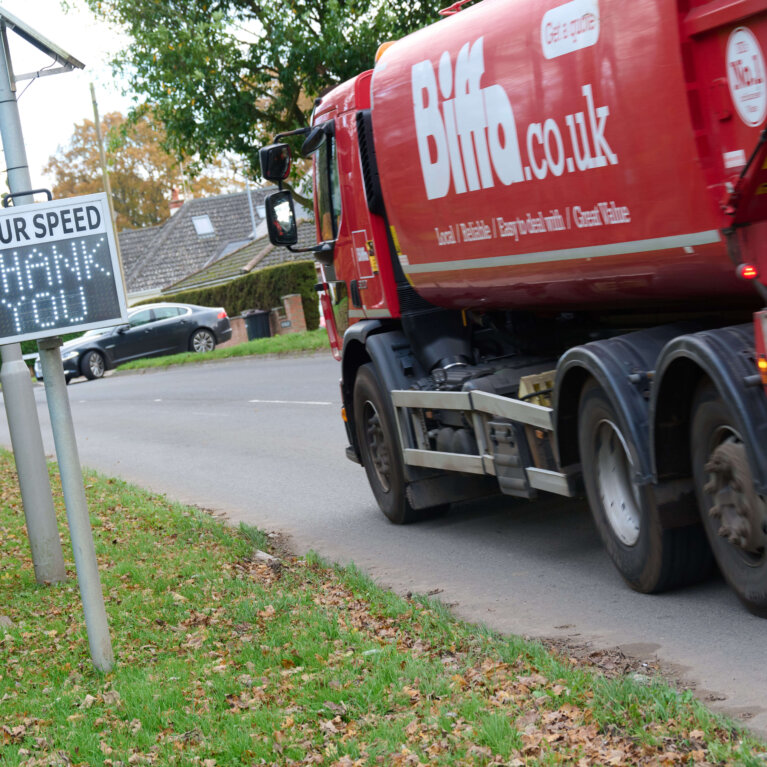 Lorry under speed limit