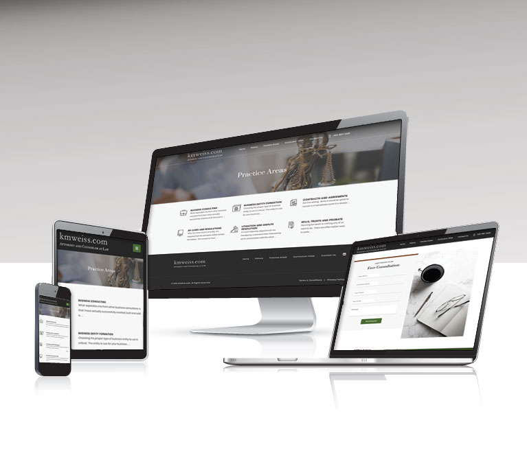 web design portfolio law website