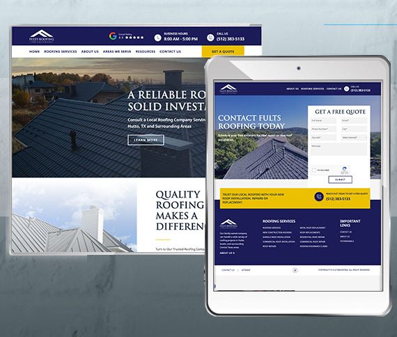 Austin Roofing Company Web Design