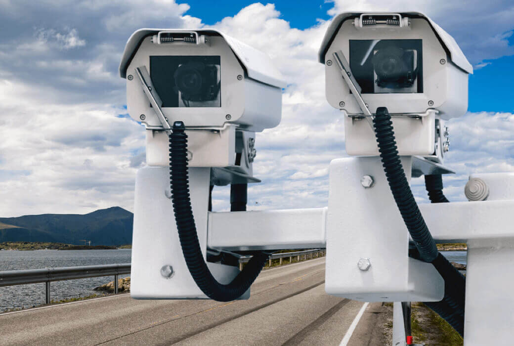 Speed camera radar header