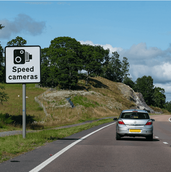 Speed camera driving