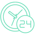 24 hour clock icon